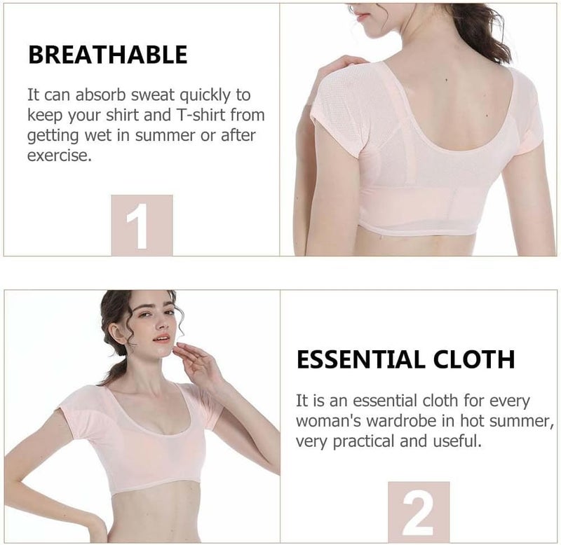 DIYEAH Sweat Vest for Women Breathable Synthetic Underarm Sweat Pads Lightweight Moisture Wicking Summer Activewear Size M Khaki - Image 3